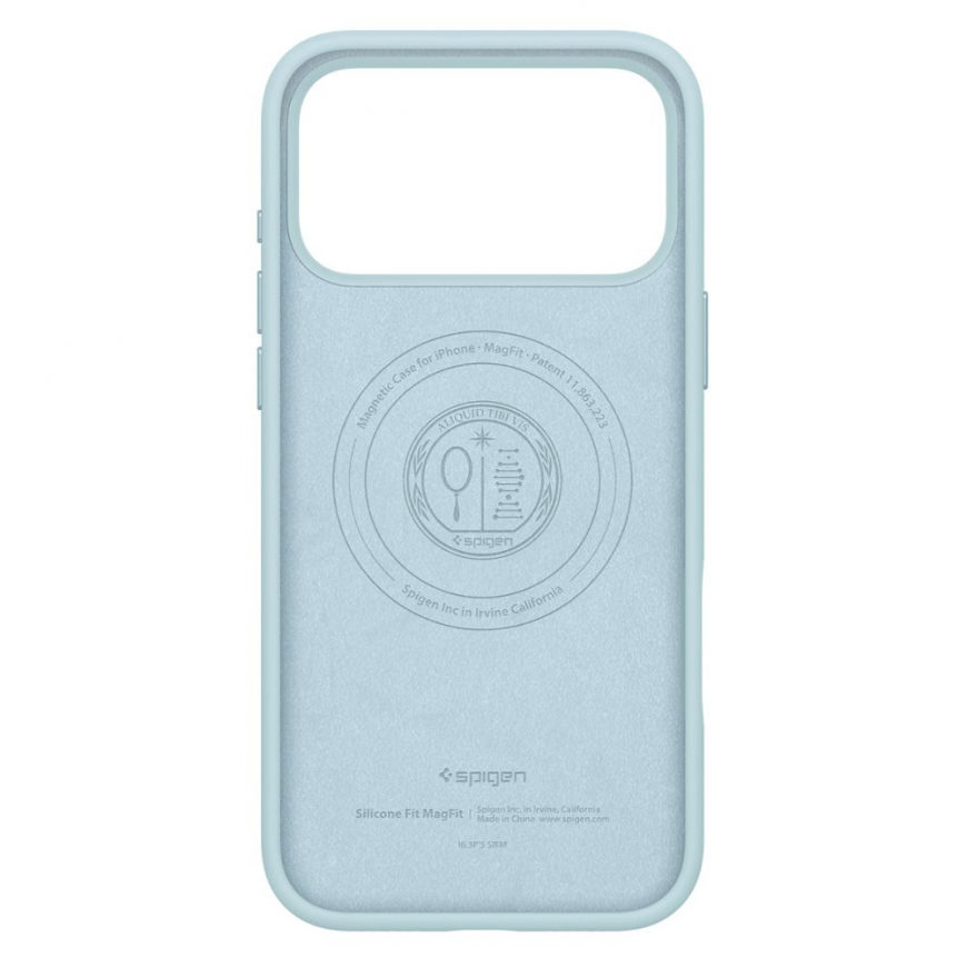 Spigen Silicone Fit MagSafe Case for iPhone 17 Pro Max - Blue – 3