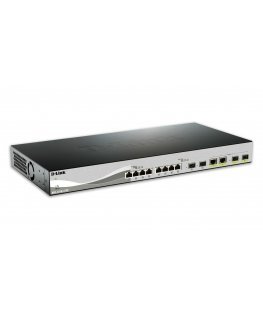 D-Link DXS-1210-12TC/E verkkokytkin Hallittu L2 10G Ethernet (100/1000/10000) 1U musta, Hopea