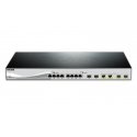 D-Link DXS-1210-12TC/E tīkla pārslēgs Vadīts L2 10G Ethernet (100/1000/10000) 1U Melns, Sudrabs