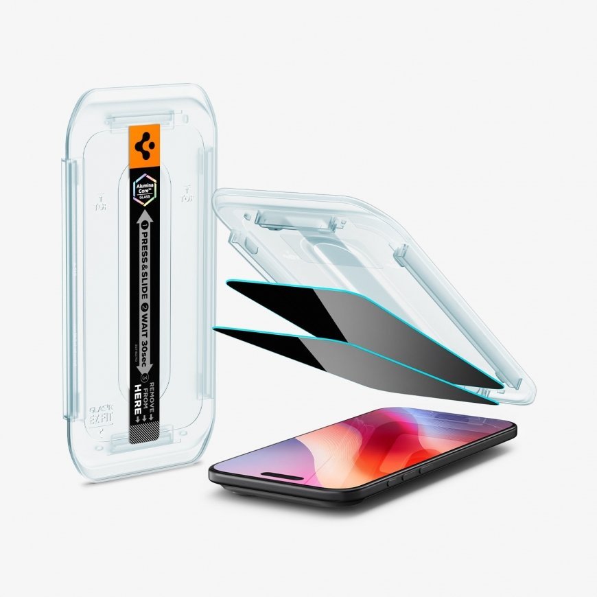 Spigen Glas.tR EZ Fit Privacy Privacy screen protector Apple 2 шт – 2