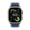 Apple Watch Ultra 3 GPS + Cellular 49mm Natural Titanium Case with Blue/Bright Blue Trail Loop - S/M Apple Watch Ultra 3 GPS + Cellular 49mm Natural Titanium Case with Blue/Bright Blue Trail Loop - S/M