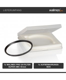 Walimex pro UV filtrs Slim Super DMC 55mm
