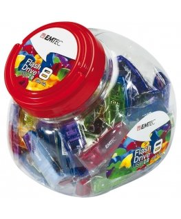 Emtec C410 Color Mix - Candy Jar 2.0 USB-muisti 32 GB USB A-tyyppi Monivärinen