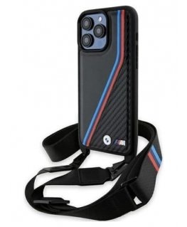 BMW M Silicon Horizontal Line MagSafe dėklas iPhone Air juoda