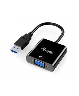 Equip 133384 USB-graafikaadapter 1920 x 1080 pikslit Must