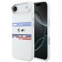 Dėklas BMW M Silicon Horizontal Line MagSafe dėklas iPhone Air Baltas