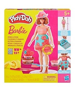 PLAY-DOH Barbie Kukat ja hapsut, muovailuvahasetti