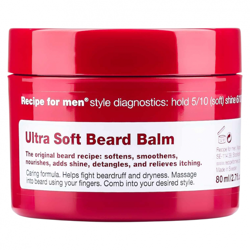 Recipe For Men, Ultra Soft Beard Balm, Beard Balm, Softening, 80