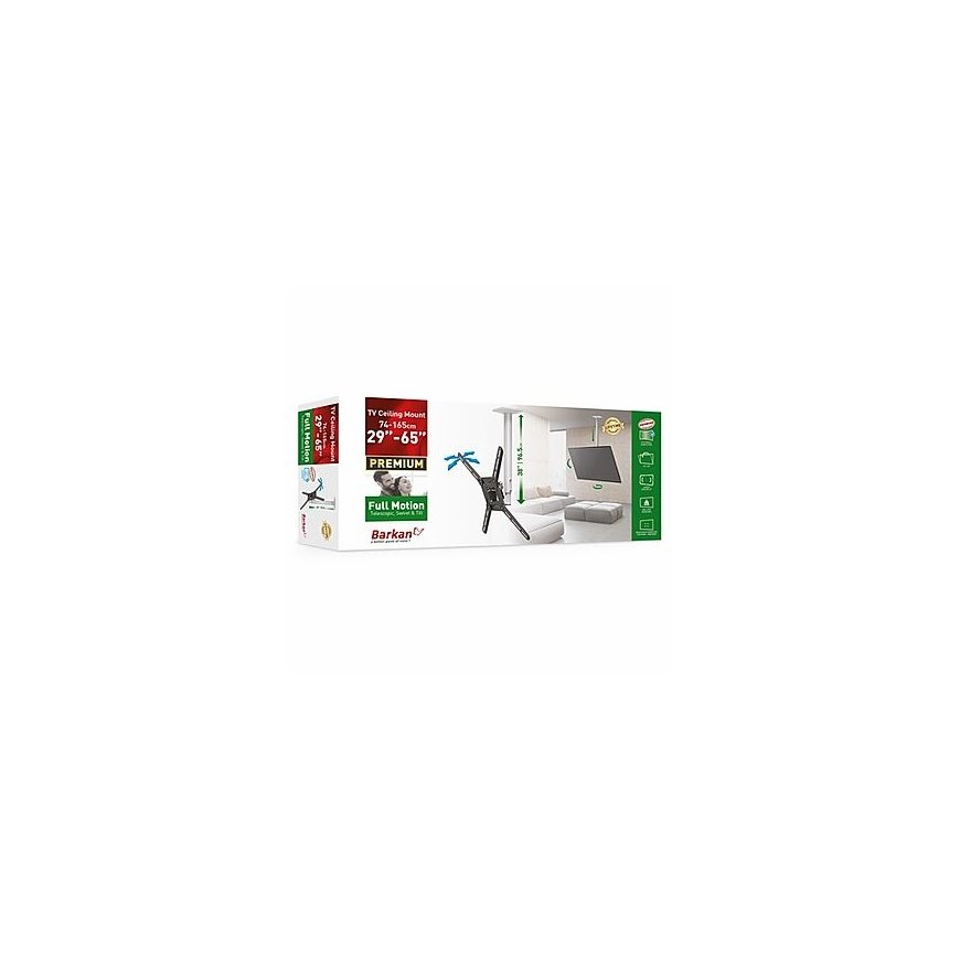 Barkan Mounting Systems 3500 TV-kiinnike 165,1 cm (65") musta, Valkoinen – 4