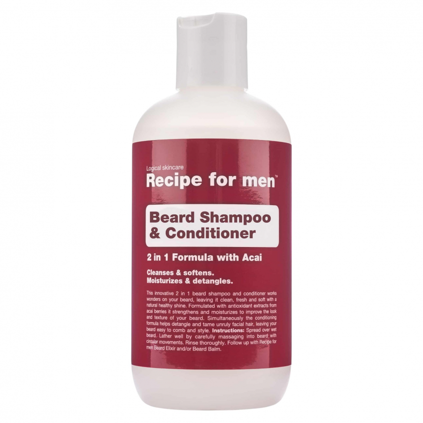 Recipe For Men, Beard Shampoo & Conditioner, Cleansing and Condi