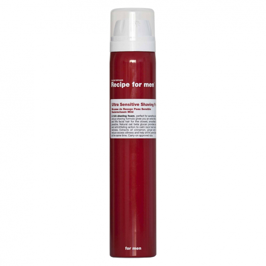 Recipe For Men, Ultra Sensitive Shaving Foam, Energising, Shavin