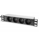 Digitus DN-95418-FR tehonjakeluyksikkö 4 AC-pistorasia(a) 1U Digitus DN-95418-FR tehonjakeluyksikkö 4 AC-pistorasia(a) 1U
