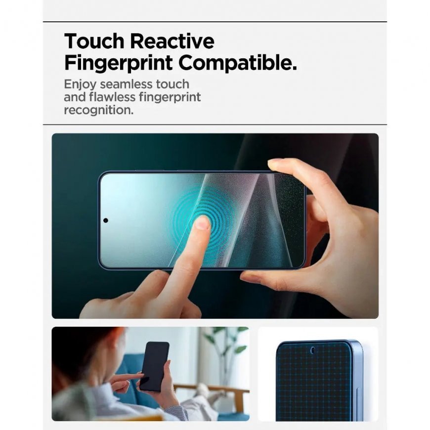 Spigen EliteShield EZ Fit Galaxy S25 Plus Screen Protector 1 Pack – 4