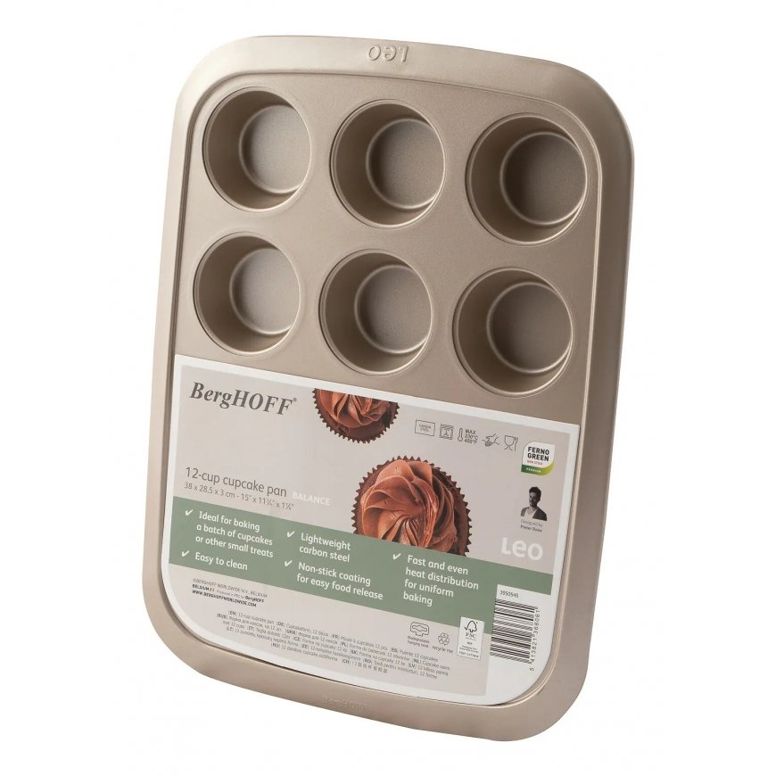 BergHOFF 3950545 küpsetusvorm Tassikoogi/muffini vormid 1 tk – 2