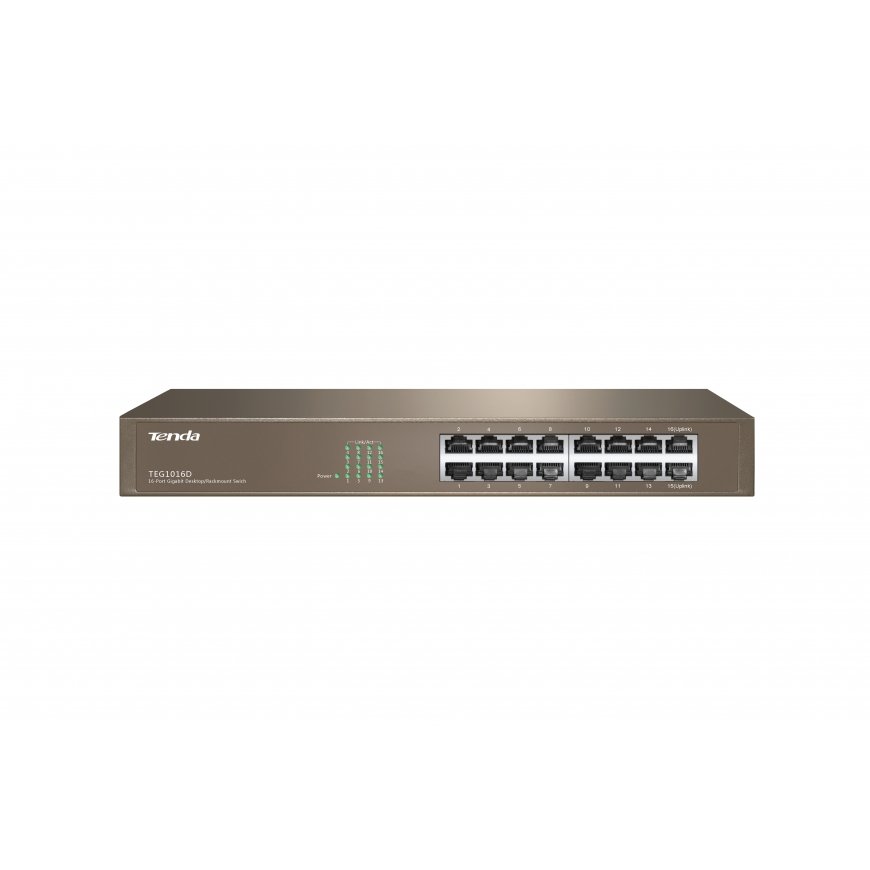 Tenda 16-port Gigabit Ethernet Switch Nepārvaldīts