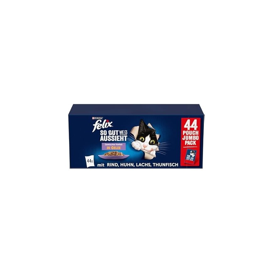 PURINA FELIX AGAIL MV Sekoitus 44x85g + 44x85g ilmaiseksi