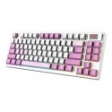 MSI FORGE GK600 TKL WIRELESS VIOLET keyboard Gaming USB + Bluetooth QWERTY UK English Pink, Violet, MSI FORGE GK600 TKL WIRELESS VIOLET keyboard Gaming USB + Bluetooth QWERTY UK English Pink, Violet,
