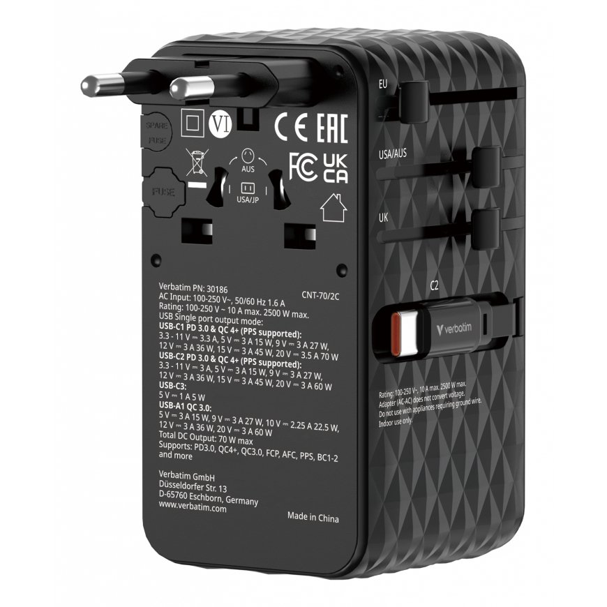 Verbatim 30186 mobile device charger