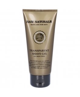 Raw Naturals, Transparent, 100% vegan, Hydrating & Softening, Shaving Gel, 100 ml