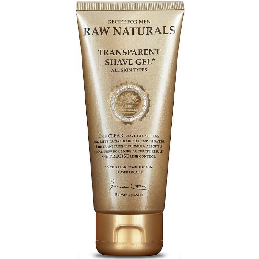 Raw Naturals, caurspīdīgs, 100% vegāns, mitrinošs un mīkstinošs, skūšanās gēls, 100 ml – 2