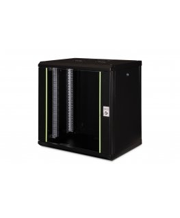 Digitus DN-19 12-U-SW püstik 12U Seinale monteeritav riiul Must