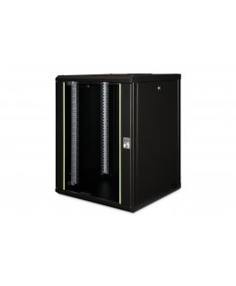 Digitus DN-19 16U-6/6-SW statnis Pie sienas stiprināms statīvs Melns