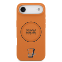 Red Bull Silicone Blue Ring MagSafe Case for iPhone Air Orange