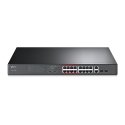 TP-Link TL-SL1218MP Nepārvaldīts Gigabit Ethernet (10/100/1000) Power over Ethernet (PoE) 1U Melns TP-Link TL-SL1218MP Nepārvaldīts Gigabit Ethernet (10/100/1000) Power over Ethernet (PoE) 1U Melns