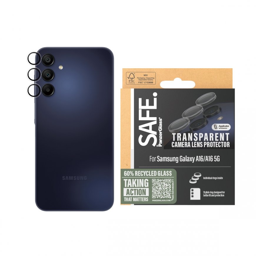 PanzerGlass SAFE. by ® Camera Lens Protector Transparent Samsung Galaxy A16 4G | A16 5G Skaidri ekra – 2