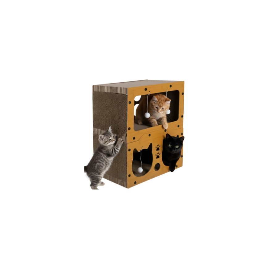 Cat scratching post - two-story house Purlov 27017 – 2