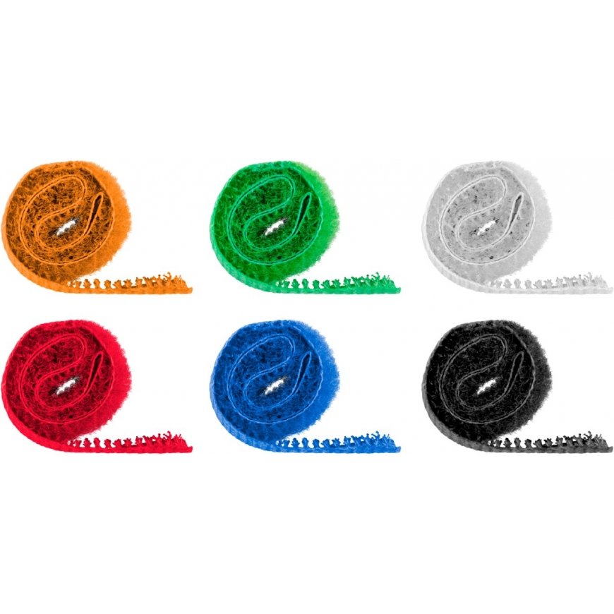 Goobay 70350 cable organizer Floor Cable holder Black, Blue, Green, Orange, Red, White 6 pc(s) – 2