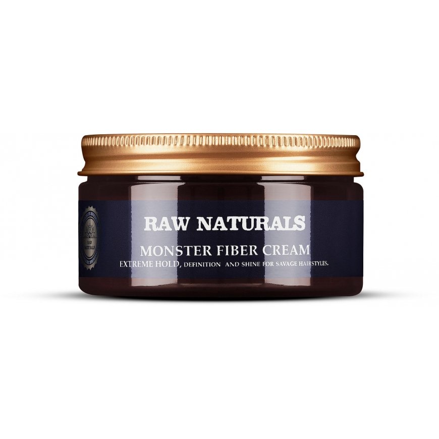 Raw Naturals, Monster Fiber, bez parabēniem, matu veidošanas krēms, 100 ml