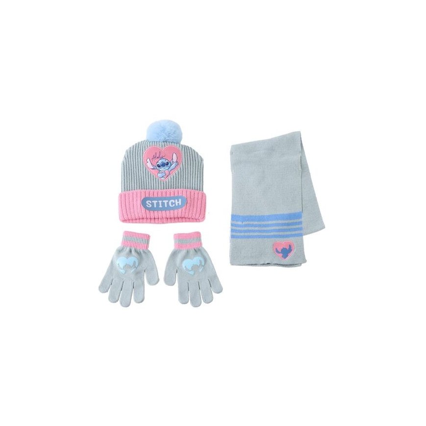 CERDÁ Disney Stitch talvekomplekt snood, kork ja kindad