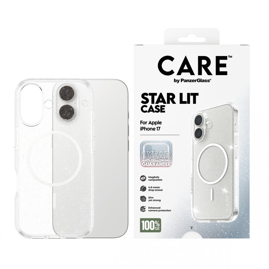 PanzerGlass CARE by ® Flagship Case Urban Explorer Star Lit w. White MagSafe iPhone 17 – 2