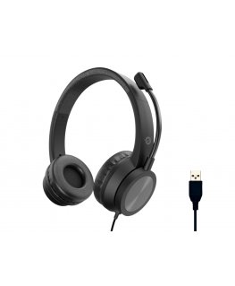 Conceptronic POLONA05B Stereo USB Headset, Noise Cancelling Microphone