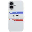 BMW M Silicon Horizontal Line MagSafe Case for iPhone 17 White