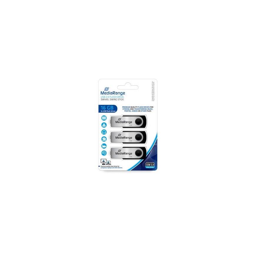 MediaRange MR910-3 USB zibatmiņa 16 GB