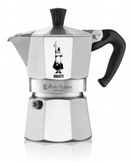 Bialetti Moka Express Кофеварка мокка 0,2 L Алюминий, Черный