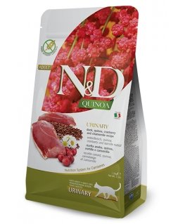 Farmina Pet Food N&D CAT QUINOA URINARY DUCK 5 KG sausas kačių maistas Suaugusių Antis