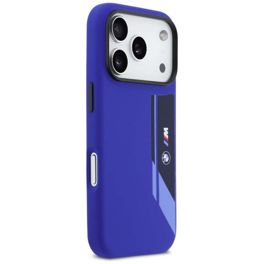 Case BMW M Silicon Vertical Logo MagSafe for iPhone 17 Pro navy – 4