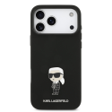 Karl Lagerfeld Liquid Silicone Metal Ikonik Case for iPhone 17 P
