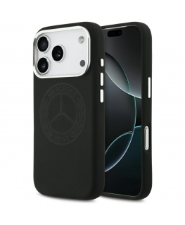 Case Mercedes Silicone Vintage Logo MagSafe for iPhone 17 Pro bl