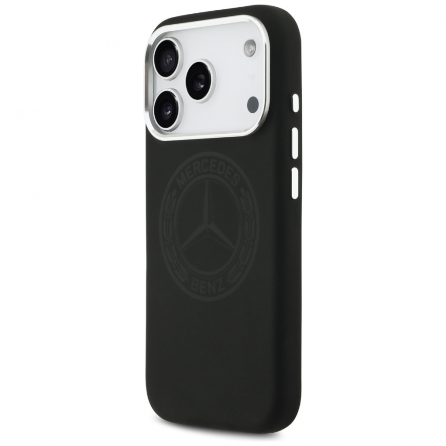 Case Mercedes Silicone Vintage Logo MagSafe for iPhone 17 Pro bl – 2