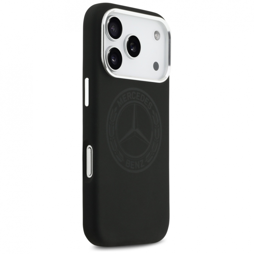 Case Mercedes Silicone Vintage Logo MagSafe for iPhone 17 Pro bl – 4