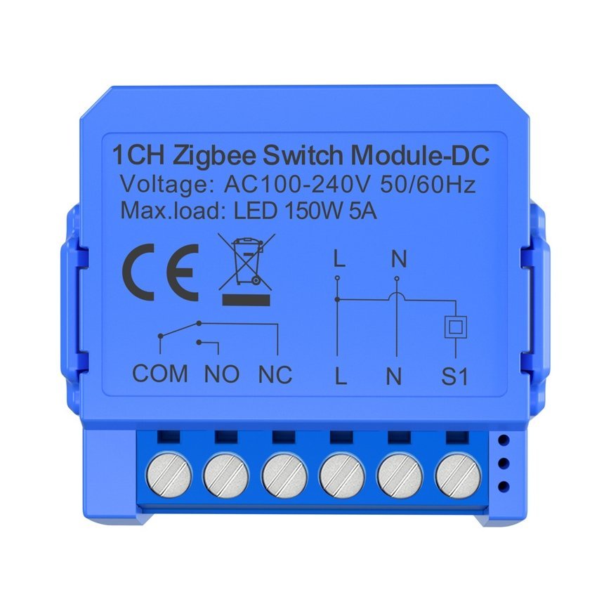 Avatto ZWSM16-DC-1 inteliģents 1-kanālu ZigBee slēdža