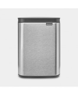Brabantia Bo Waste Bin 4 L Suorakulmainen Terästä musta, Terästä