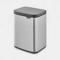 Brabantia Bo Waste Bin 4 L Прямоугольный Стальной Черный, Стальной Brabantia Bo Waste Bin 4 L Прямоугольный Стальной Черный, Стальной