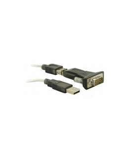 DeLOCK USB 2.0 to Serial Adapter seriālais kabelis Melns USB Type-A DB-9