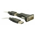 DeLOCK USB 2.0 to Serial Adapter seriālais kabelis Melns USB Type-A DB-9