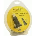 DeLOCK USB 2.0 to Serial Adapter serijinis kabelis Juoda USB A tipo DB-9